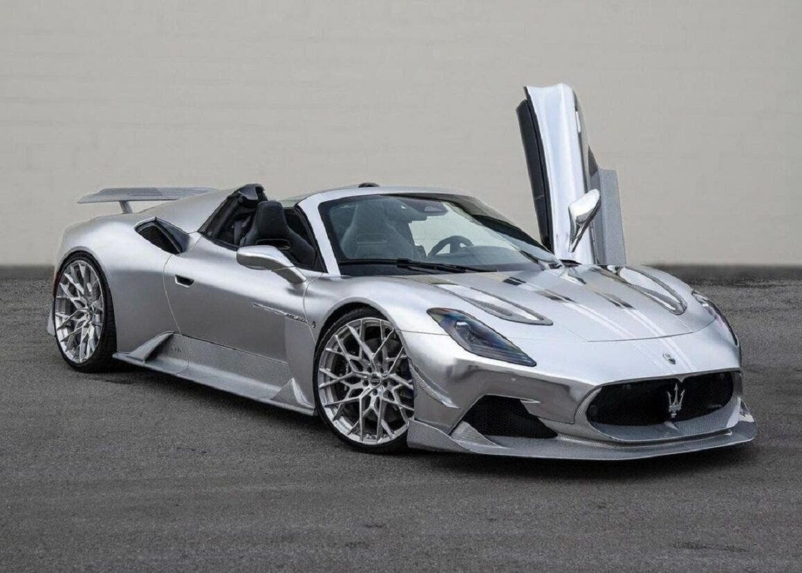 Maserati MC20 Cielo Aria Silver Surfer