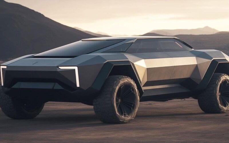 Tesla Auto Veicolo renderizzato