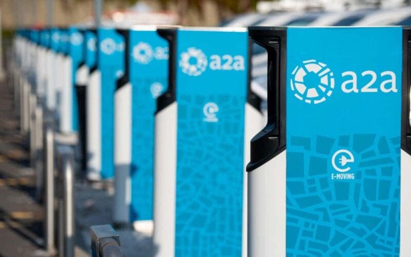 Colonnine pubbliche di ricarica per l’auto elettrica a2a