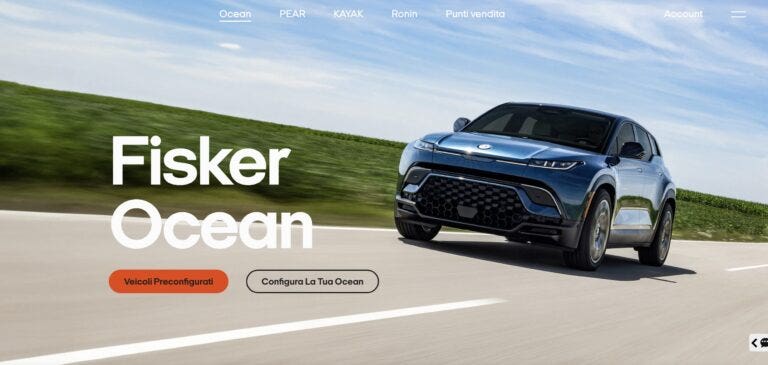 Fisker a un millimetro dalla fine