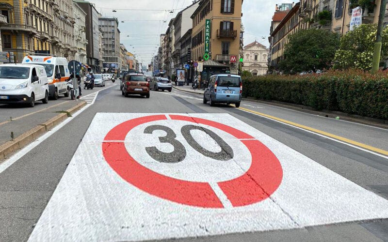 Studio scientifico devasta le zone 30 km:h 1