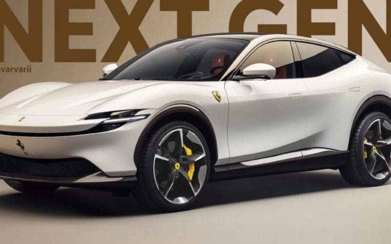 Ferrari E-SUV 2025 render