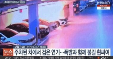 Incendi di auto elettriche in Sud Corea