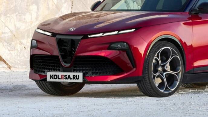 alfa romeo stelvio, rendering kolesa
