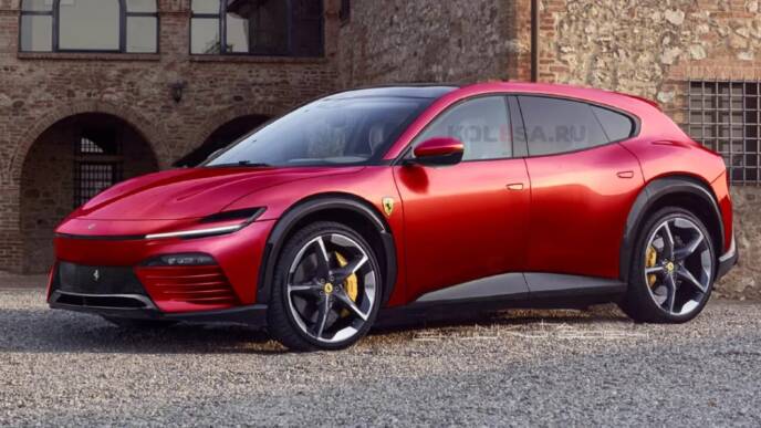 Ferrari Elettrica rendering