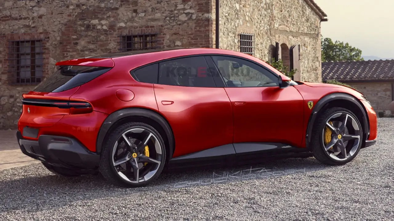 Ferrari Elettrica rendering