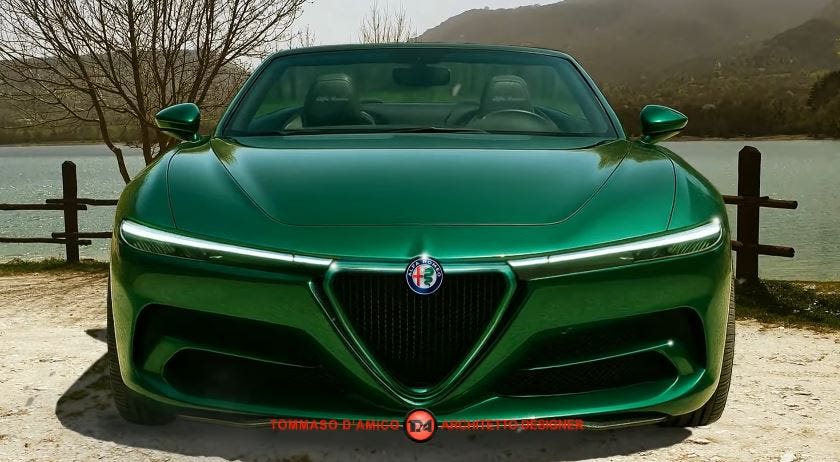 alfa romeo spider rendering D'amico