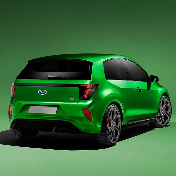 Ford Fiesta elettrica rendering