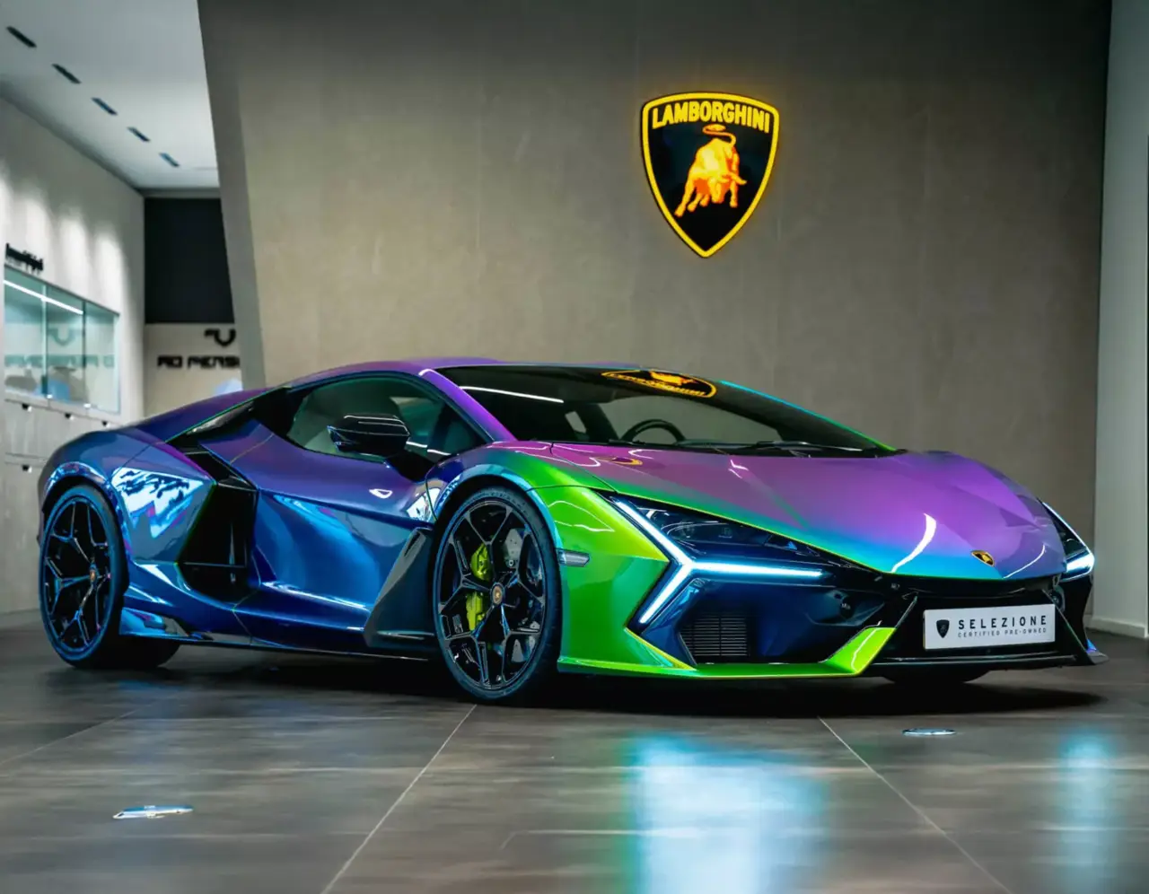 verde agave lucido lamborghini revuelto
