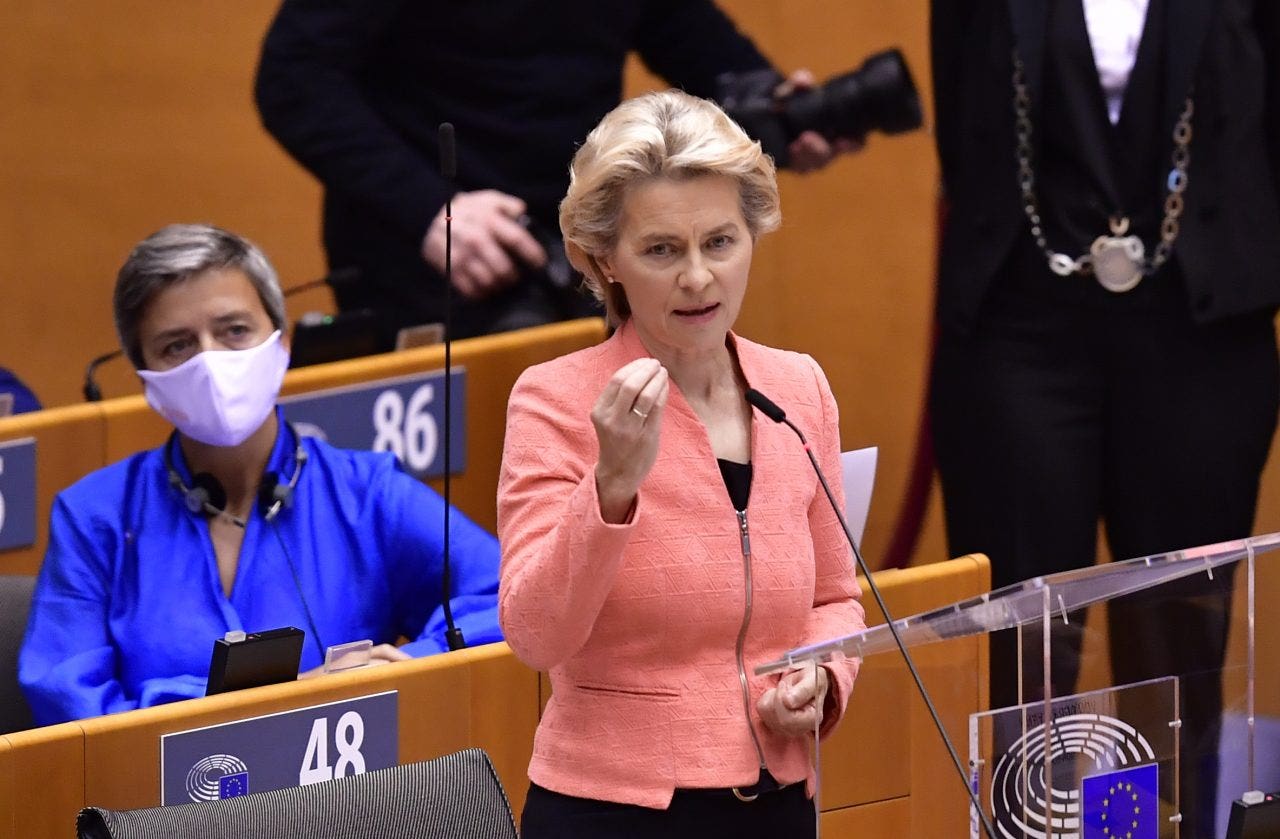 presidente UE Ursula von der Leyen