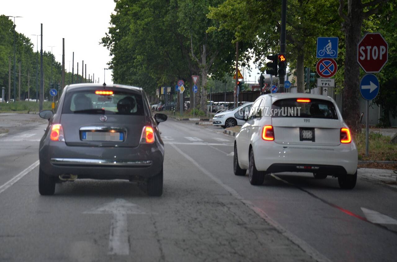 Fiat 500 ibrida foto spia