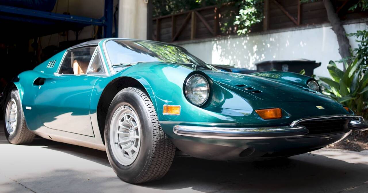 Ferrari Dino 246 GTS sepolta
