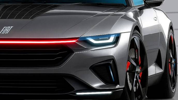 Fiat X1/9 tda rendering