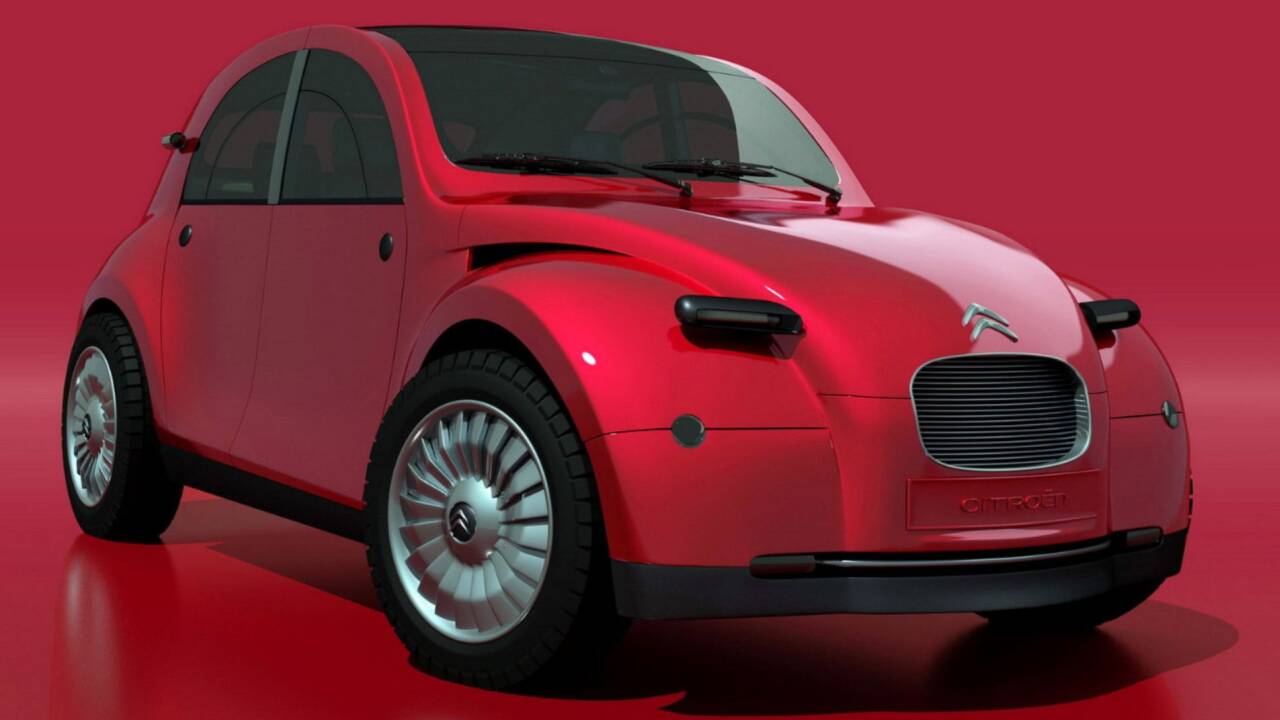 2cv citroen render