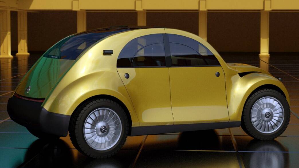 2cv citroen render