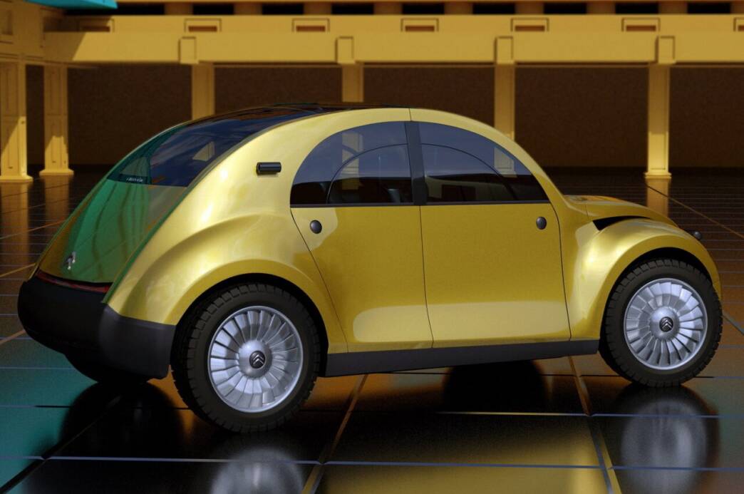 2cv citroen render
