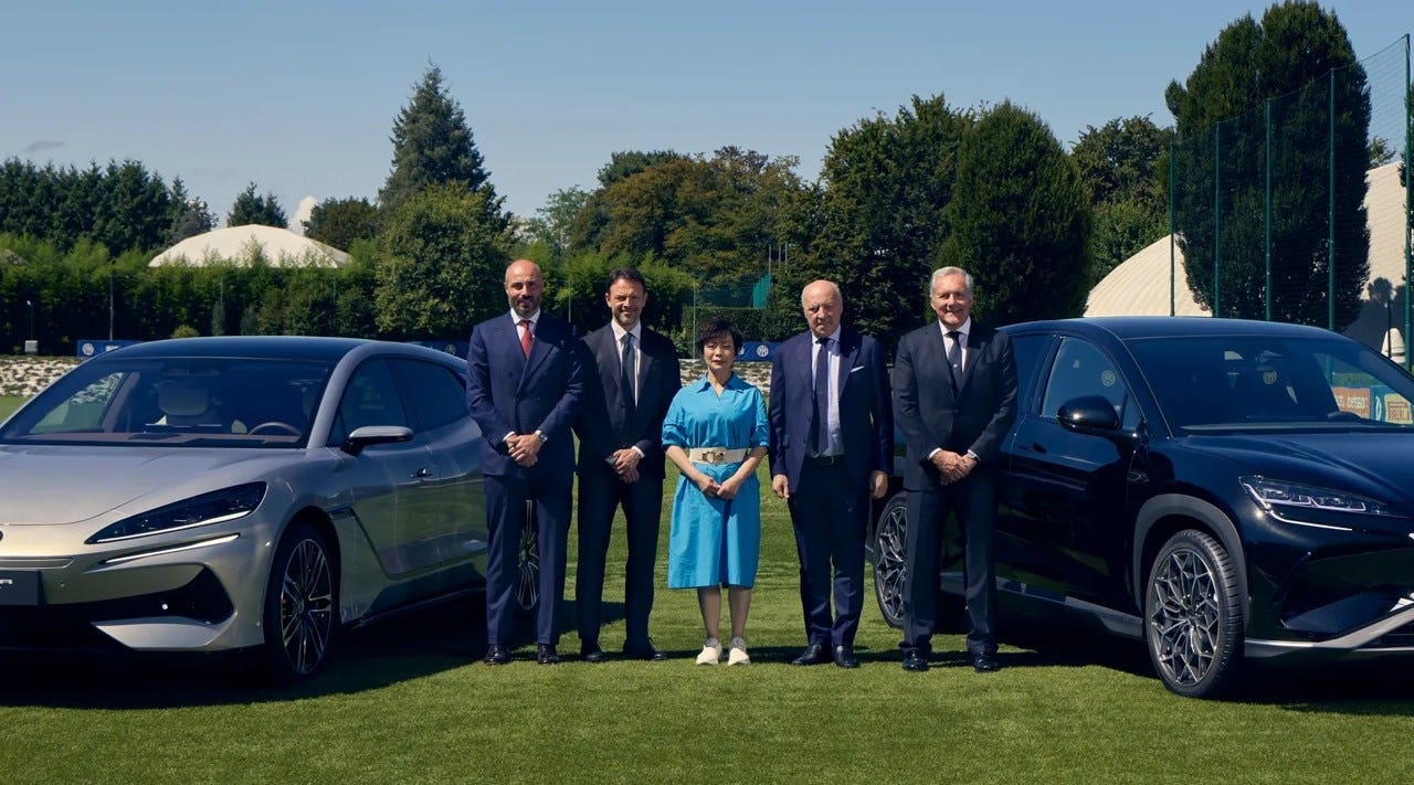 BYD brand, accordo inter