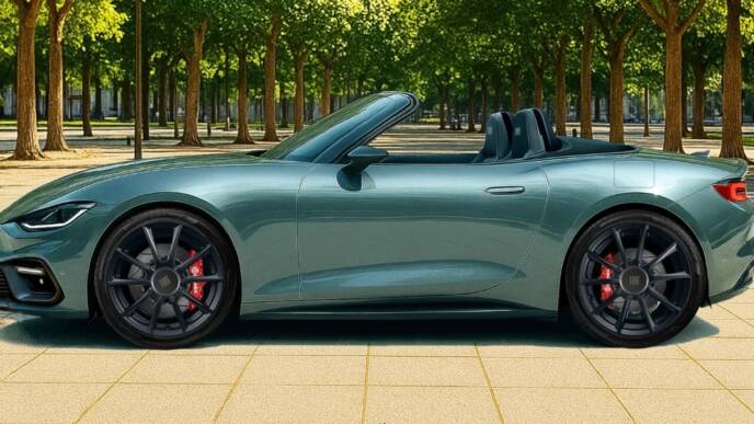 Fiat 124 Spider tda rendering