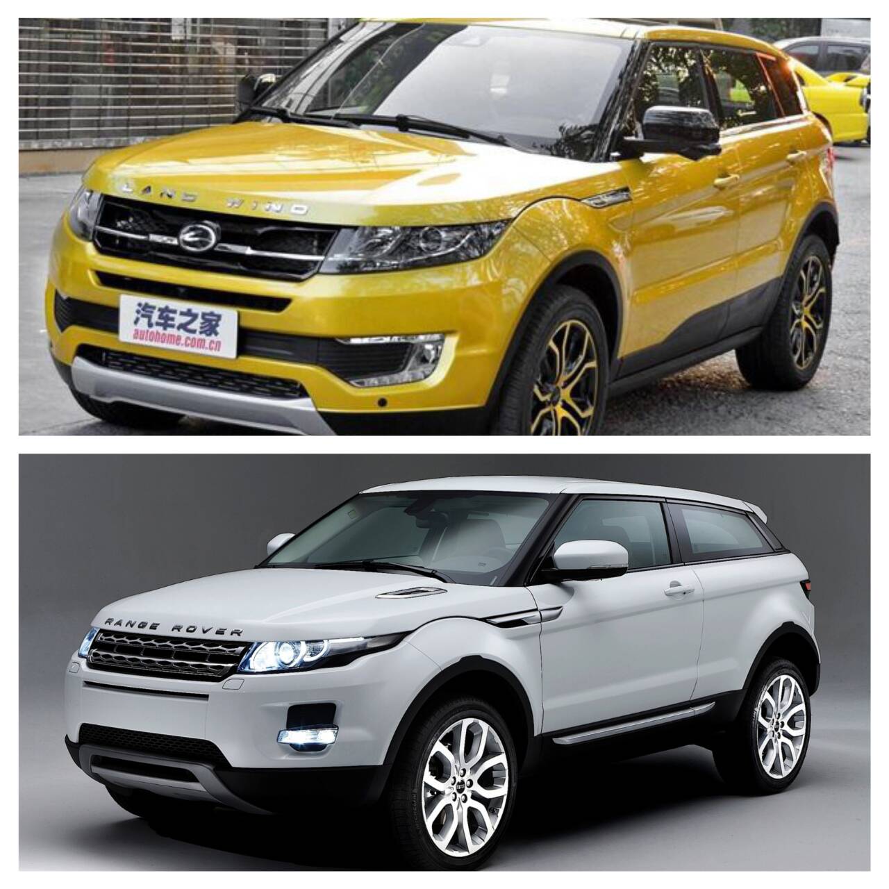Land Wind X7 di Jiangling era troppo simile alla Range Rover Evoque