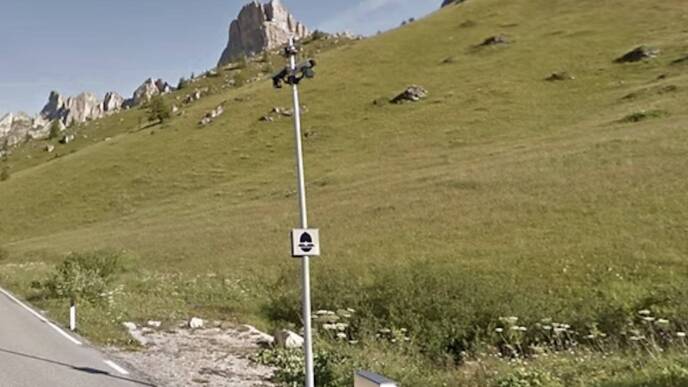 autovelox dei record a Passo Giau (Belluno)