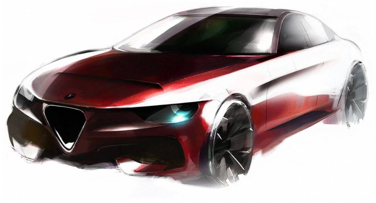 alfa romeo giulia outlaw sketches