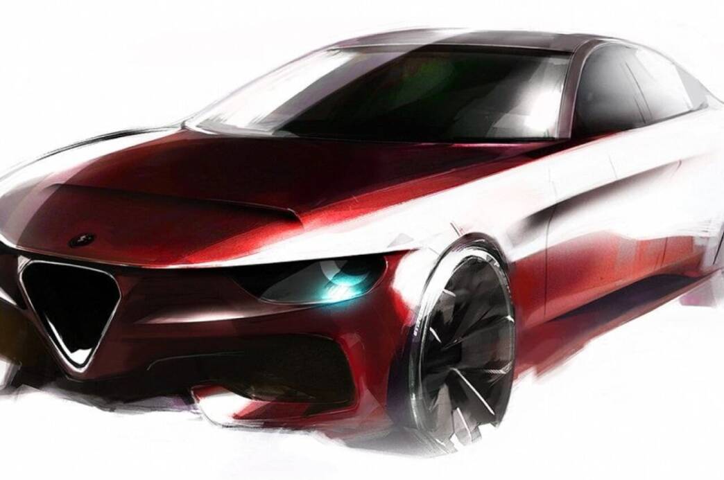 alfa romeo giulia outlaw sketches