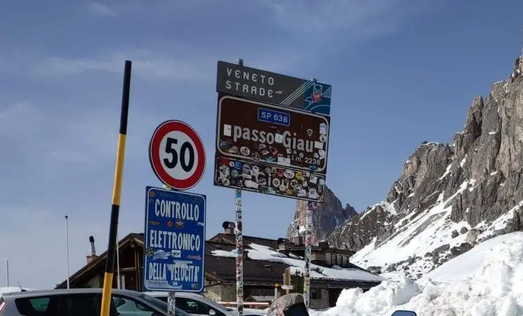 autovelox dei record a Passo Giau (Belluno)