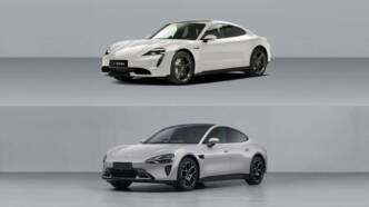la Xiaomi SU7 e la Porsche Taycan