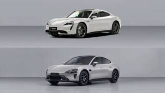 la Xiaomi SU7 e la Porsche Taycan