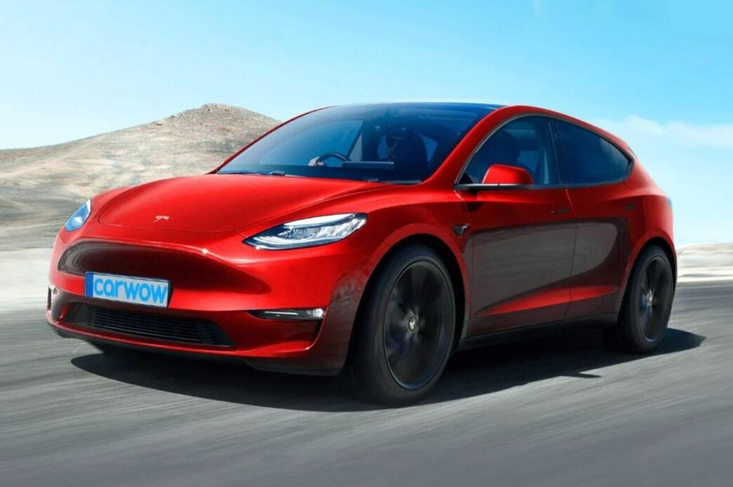 tesla model 2 rendering
