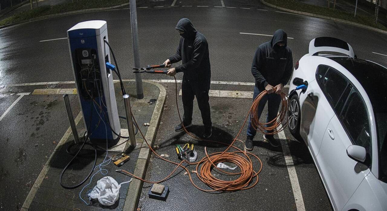 Furti di oro rosso alle colonnine auto elettriche
