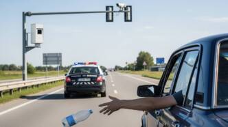 Super multe fino a 18 mila euro per chi getta rifiuti dall’auto