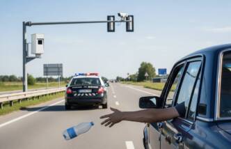 Super multe fino a 18 mila euro per chi getta rifiuti dall’auto