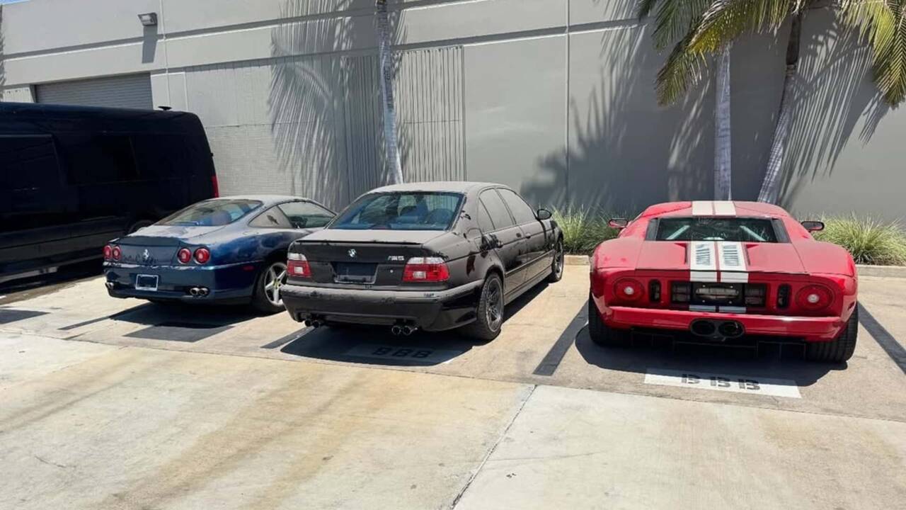 Ferrari 550 Maranello , bmw m5 e ford gt