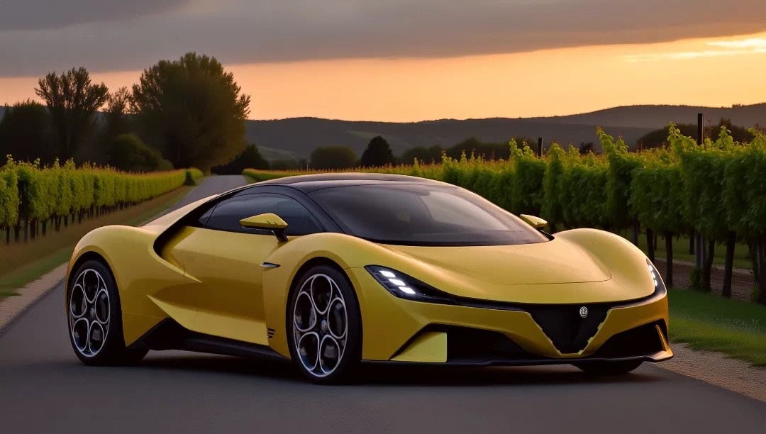 Alfa Romeo 4C render