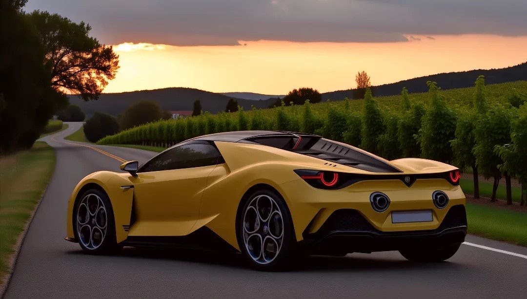 Alfa Romeo 4C render