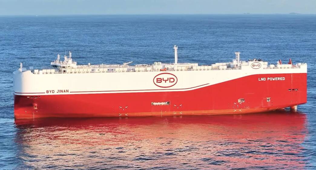 Arriva l’ottava nave cargo BYD