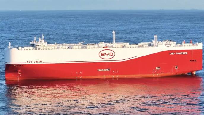 Arriva l’ottava nave cargo BYD