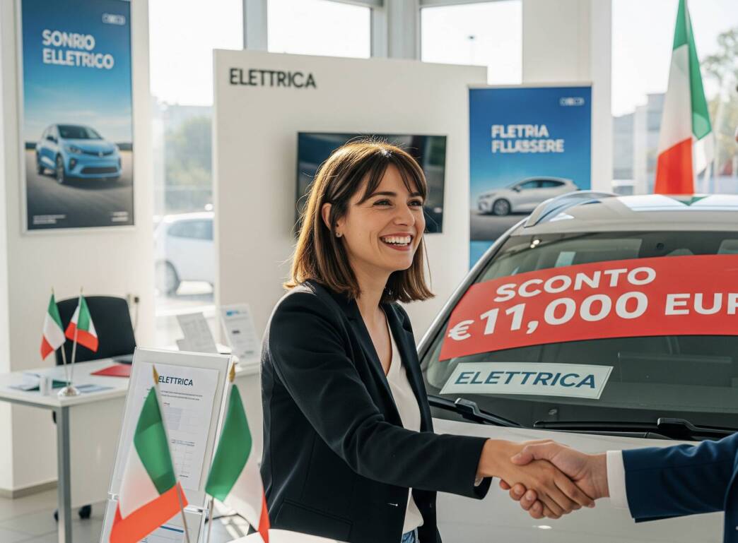 Auto elettrica regalata con la somma di incentivi