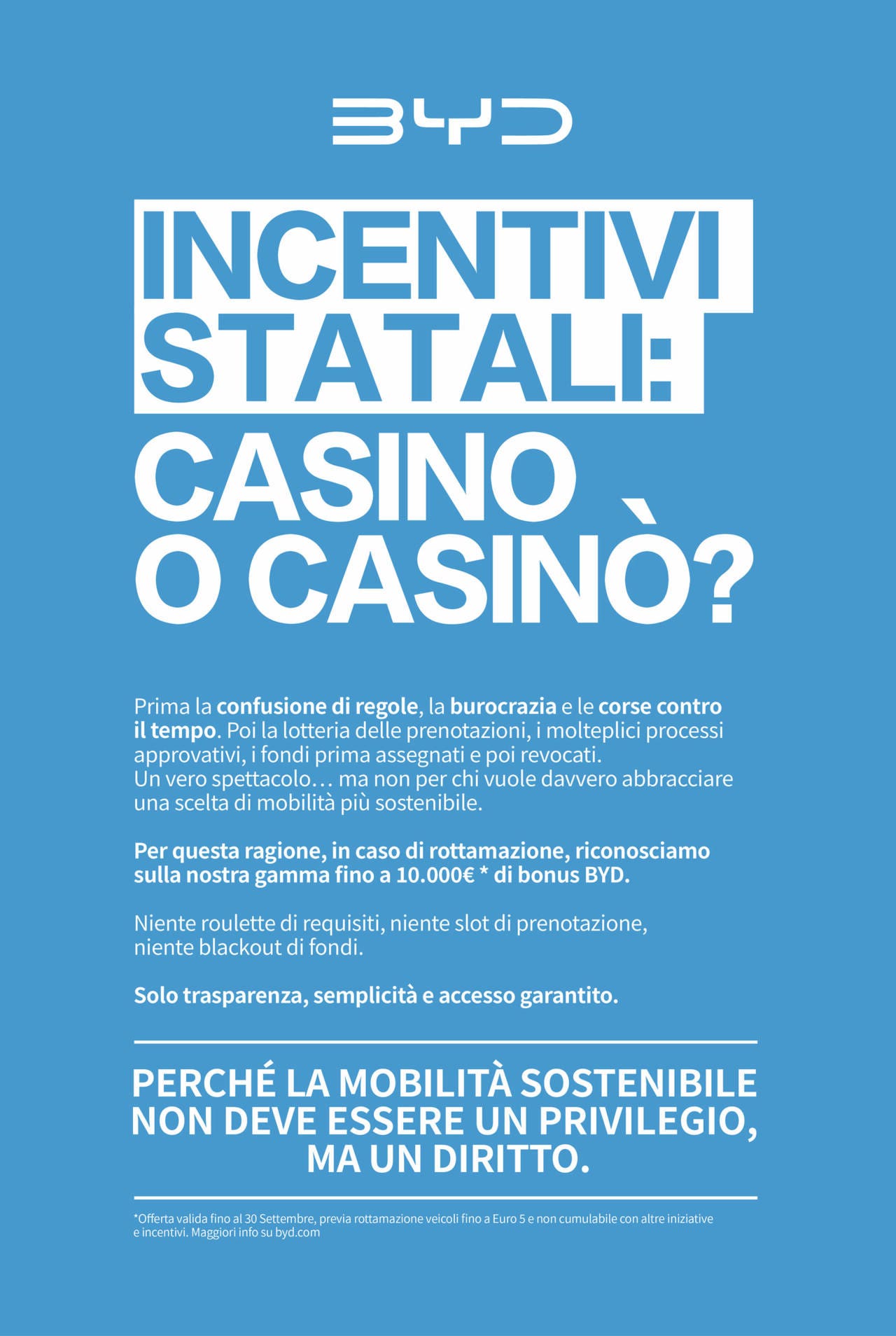 BYD sferra un attacco al governo sugli incentivi auto elettriche 2025: casino o casinò