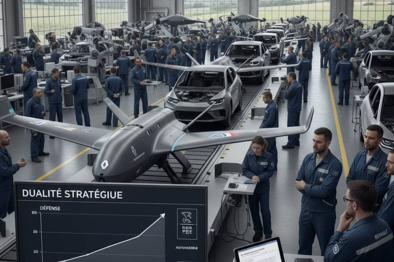 Droni militari Renault se l’auto porta meno soldi