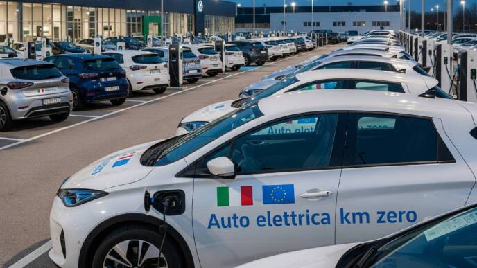 Esercito di auto elettriche km zero in giacenza in Italia ad agosto 2025