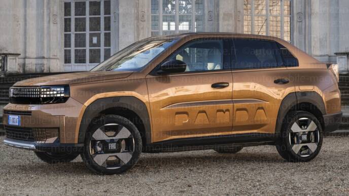 Fiat Panda Fastback render