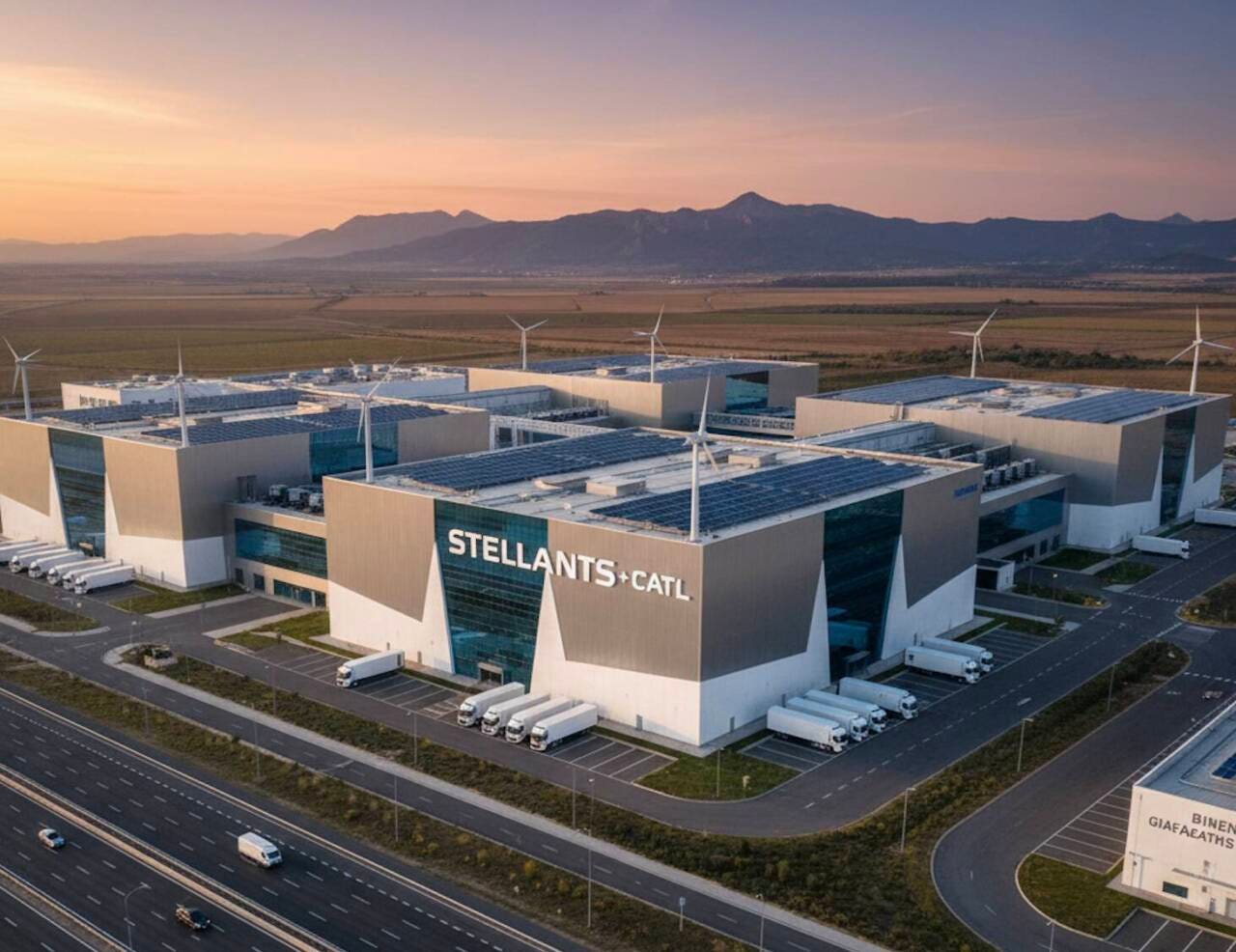 Stellantis+CATL Gigafactory a Saragozza