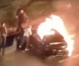 Xiaomi SU7 Ultra in fiamme 2