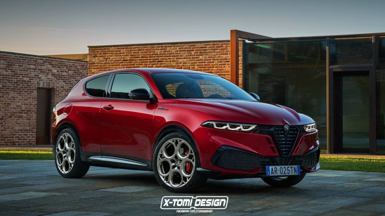 alfa romeo tonale suv coupè render