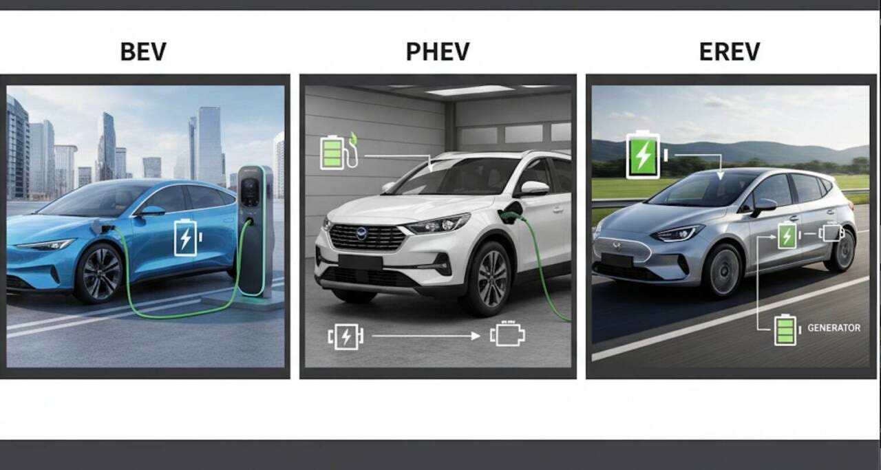 bev phev erev