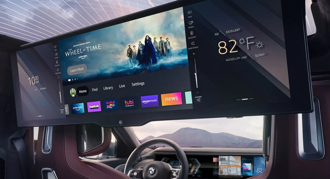 infotainment touch screen bmw i7