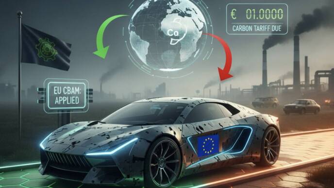 Adeguamento del carbonio UE auto