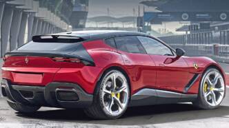 ferrari elettrica render